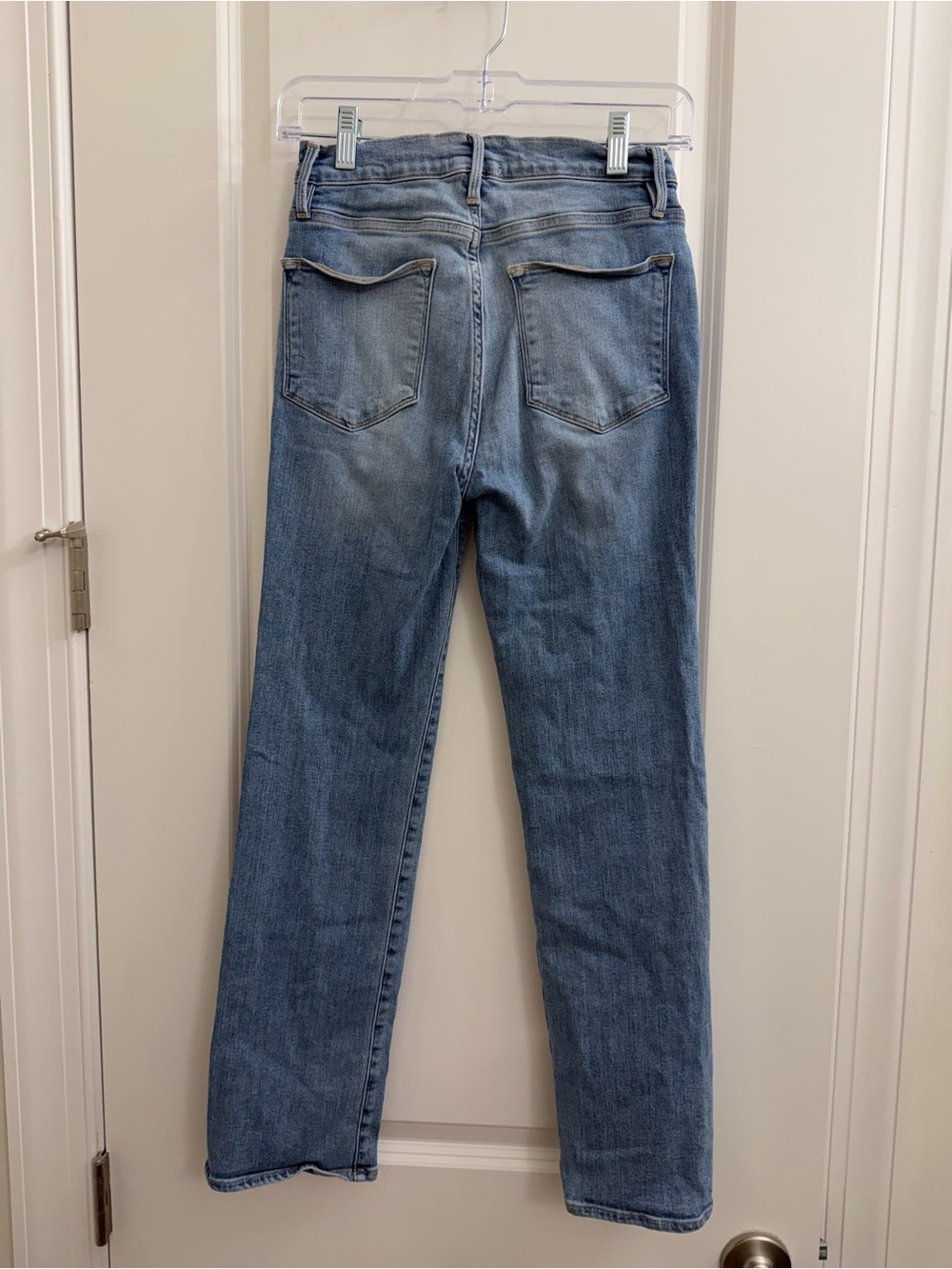 Frame Denim Straight Leg Jeans in faded light blue - Picture 4 of 4